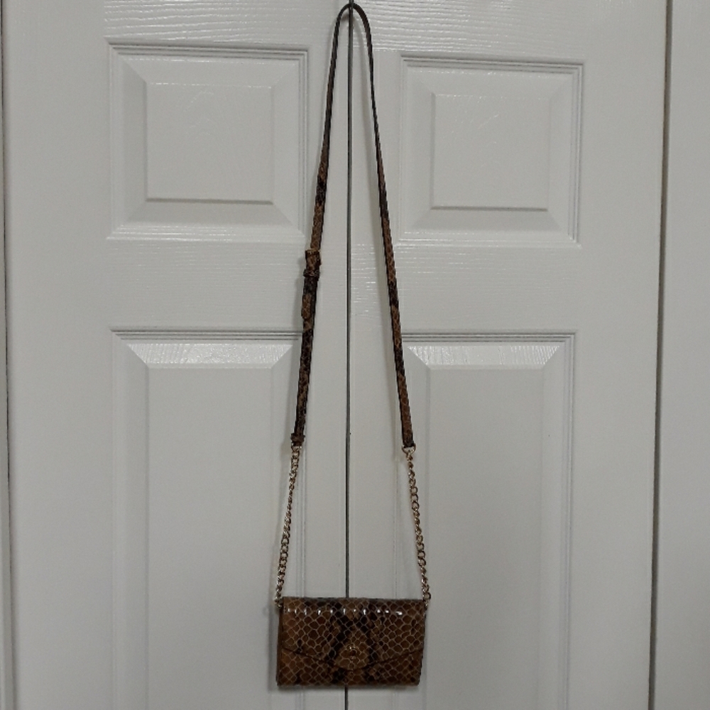 Michael Kors Python Embossed Leather Crossbody Bag - image 1